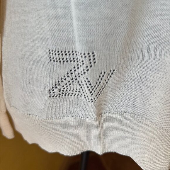 NWT! Zadig & Voltaire Gaby Heart Intarsia Sweater – Ecru – Size Small - Picture 11 of 15